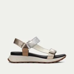 Hispanitas Maui Gold & Silver Sandals