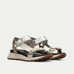 Hispanitas Maui Gold & Silver Sandals