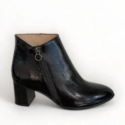 Hispanitas Selena Black Patent Ankle Boot