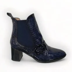 Hispanitas Selena Mosaic Navy Ankle Boot