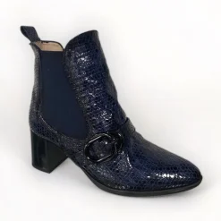 Hispanitas Selena Mosaic Navy Ankle Boot