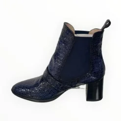 Hispanitas Selena Mosaic Navy Ankle Boot