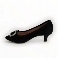Le Babe Black Suede Shoe