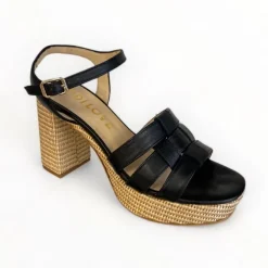 Lodi Black Platform Sandal