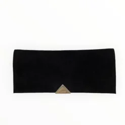 Lodi Black Suede Clutch Bag
