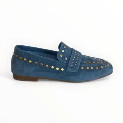 Lodi Blue Suede Loafer