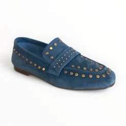 Lodi Blue Suede Loafer