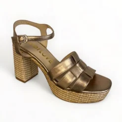 Lodi Bronze Platform Sandal