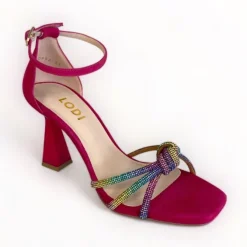 Lodi Hatin Pink Multi-Coloured Sandal