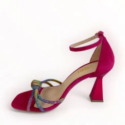 Lodi Hatin Pink Multi-Coloured Sandal