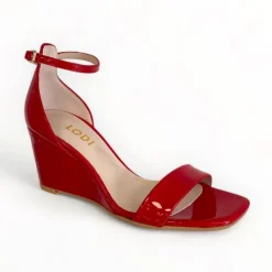 Lodi Lismer Red Wedge Sandal