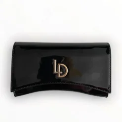 Lodi Mathi Black Patent Leather Bag
