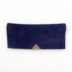 Lodi Navy Suede Clutch Bag
