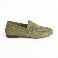 Lodi Olive Green Suede Loafer