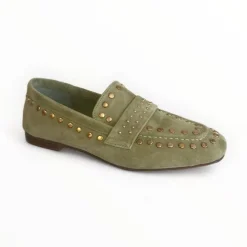 Lodi Olive Green Suede Loafer