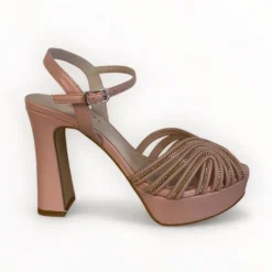 Lodi Tidena Nude Platform Sandal