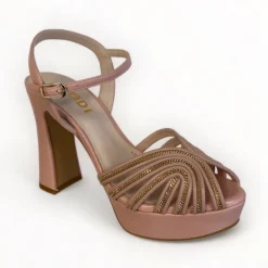 Lodi Tidena Nude Platform Sandal