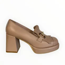 Marco Moreo Beige Platform Shoe