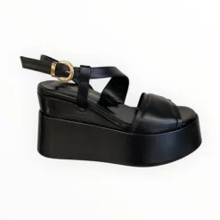 Marco Moreo Black Platform Sandal