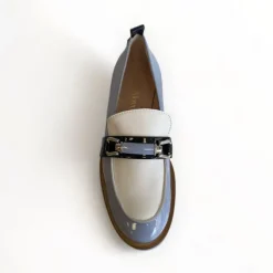 Marco Moreo Blue, White & Navy Loafer