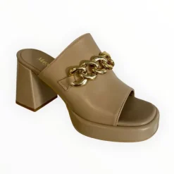 Marco Moreo Camel Leather Mule