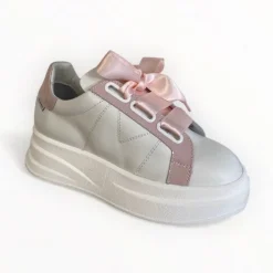 Marco Moreo White And Pink Trainer