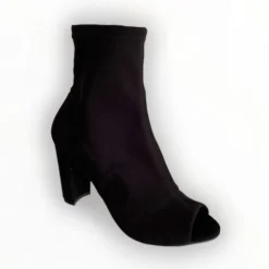 Marian Black Open Toe Boot