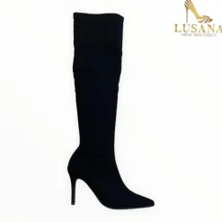 Marian Black Stretch Over The Knee Boot
