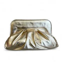 Marian Champagne Gold Clutch Bag
