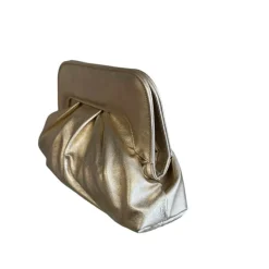 Marian Champagne Gold Clutch Bag