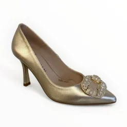 Marian Champagne Leather Shoe