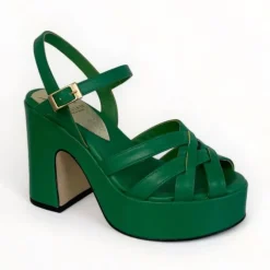 Marian Green Platform Sandal