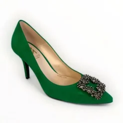 Marian Green Suede Shoe