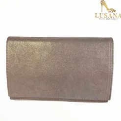 Marian Suede Rosa Clutch Bag