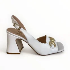 Marian White Sling Back Sandal