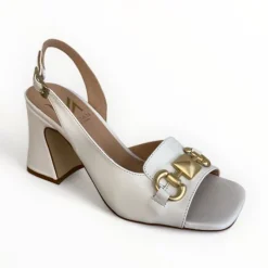 Marian White Sling Back Sandal