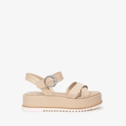 Nerogiardini Beige Flatform Sandal