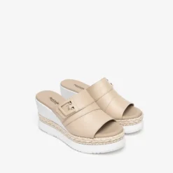 Nerogiardini Beige Wedge Sandal