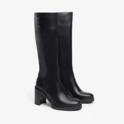 Nerogiardini Black Knee High Boots