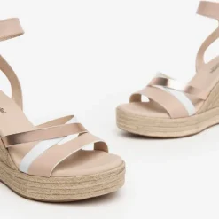 Nerogiardini Nude Espadrille Sandal
