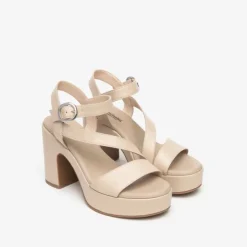 Nerogiardini Nude Platform Sandal