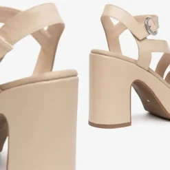 Nerogiardini Nude Platform Sandal