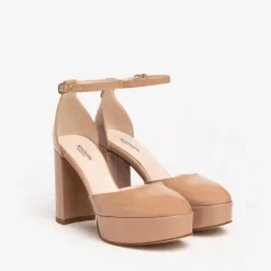 Nerogiardini Nude Platform Shoes