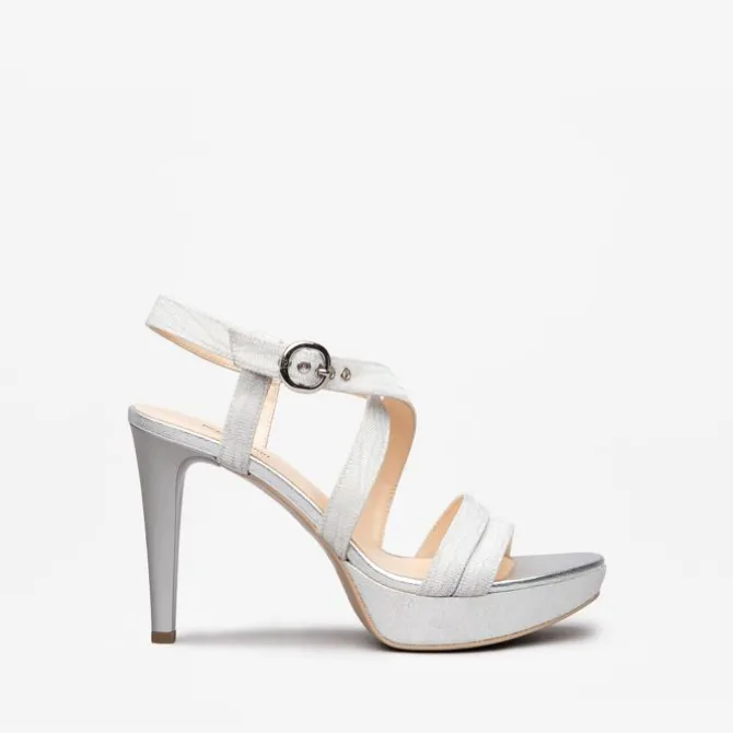 Nerogiardini Silver Platform Sandal