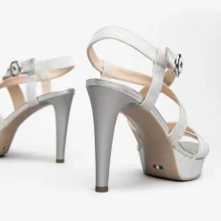 Nerogiardini Silver Platform Sandal