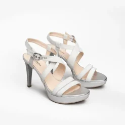 Nerogiardini Silver Platform Sandal