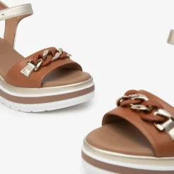 Nerogiardini Tan Wedge Sandal