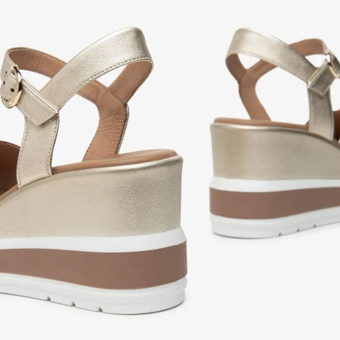 Nerogiardini Tan Wedge Sandal