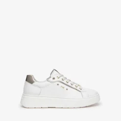 Nerogiardini White Leather Trainer