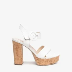 Nerogiardini White Patent Sandal